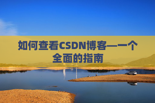 如何查看CSDN博客—一个全面的指南